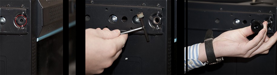 Hur installerar jag justerbara fötter under serverskåpet?