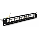 10 tums STP patchpanel för keystones - 12 portar