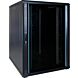 22U serverskåp med glasdörr 800x1000x1200mm (BxDxH)