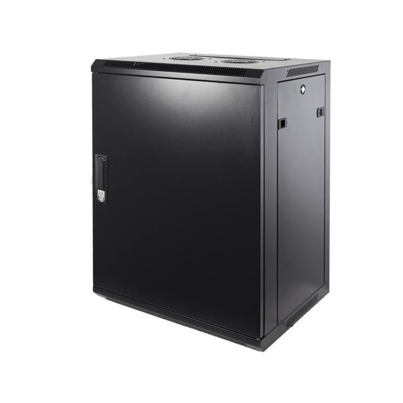 12U väggskåp med metalldörr 600x450x635mm (BxDxH)