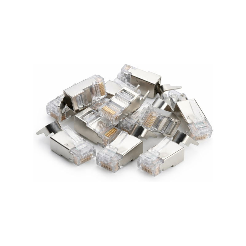 DANICOM SFTP CAT6a RJ45-kontakt - för styv kärna - 10 stycken