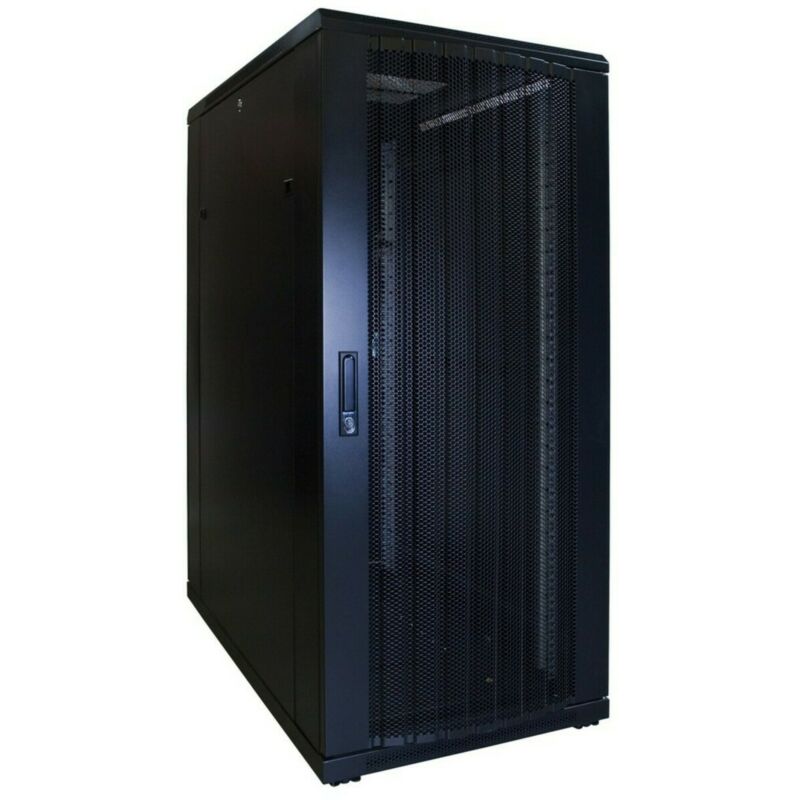 27U serverskåp med perforerad dörr 600x1000x1400mm (BxDxH)