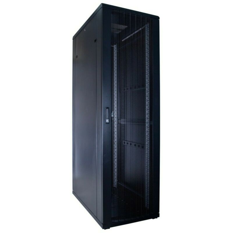 42U serverskåp med perforerad dörr 600x1000x2000mm (BxDxH)