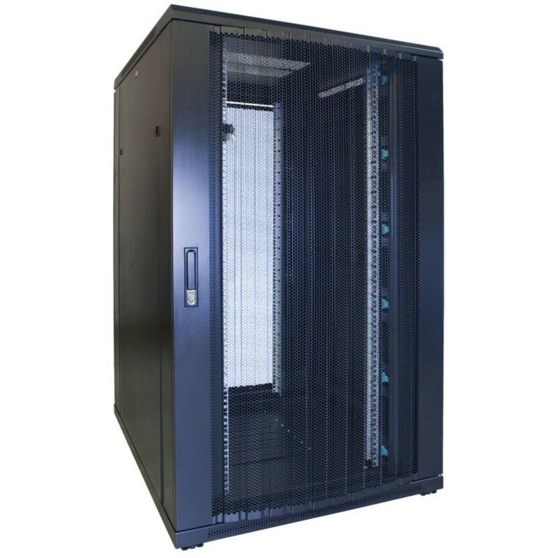 27U serverskåp med perforerad dörr 800x1000x1400mm (BxDxH)