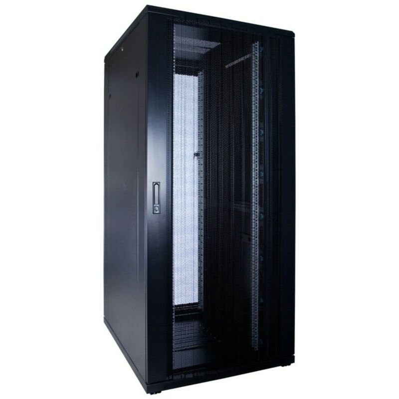 37U serverskåp med perforerad dörr 800x1000x1800mm (BxDxH)