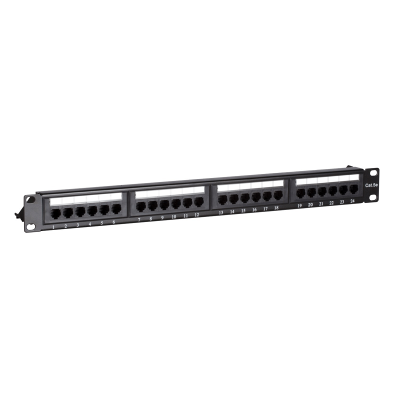CAT5e UTP patchpanel - 24 portar