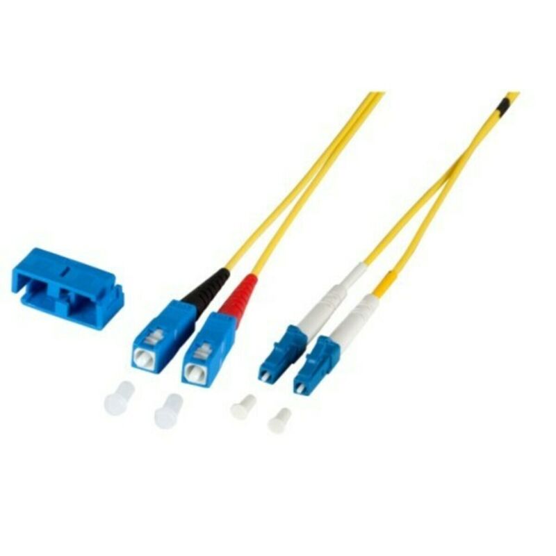 OS2 duplex fiberoptisk kabel LC-SC 3m