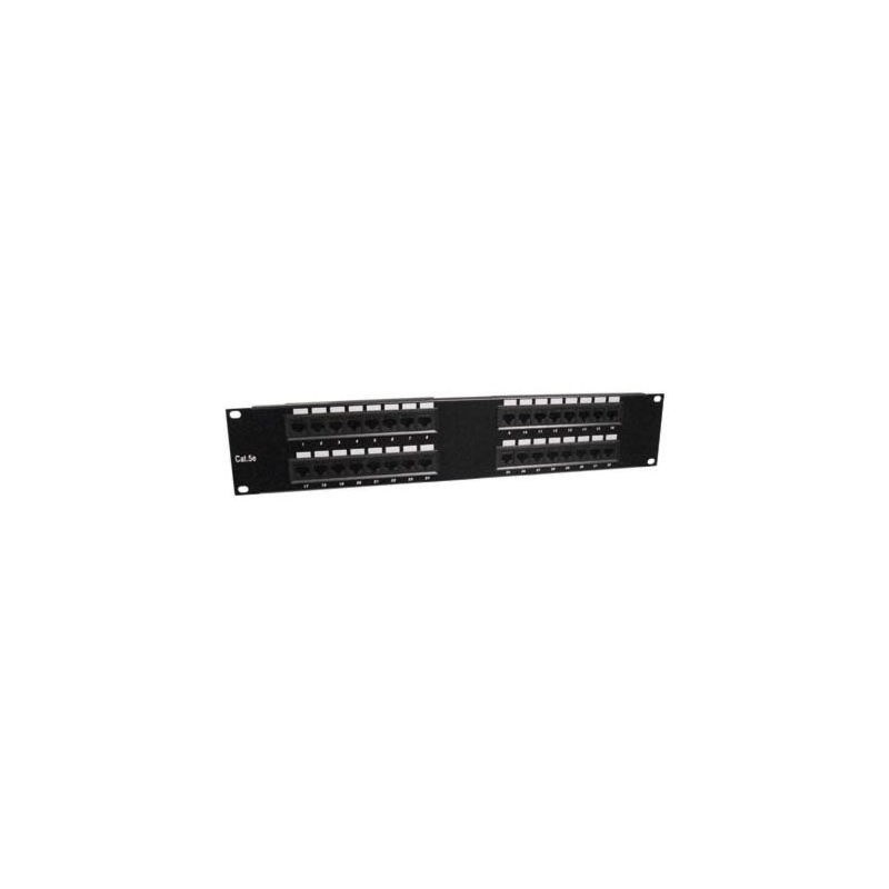 19 tums 2U UTP patchpanel 32xRJ45 Cat 5e