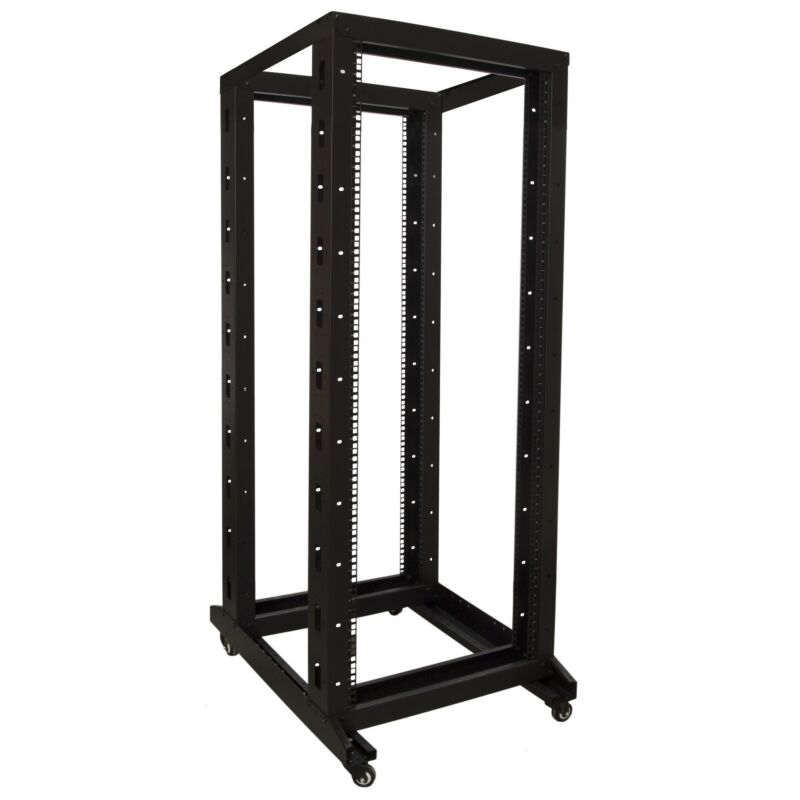 32U rackstativ på hjul 600x800x1600mm (BxDxH)