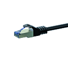 CAT6a S/FTP (PIMF) patchkabel 0,50m svart