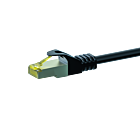 Cat7 S/FTP (PIMF) patchkabel 0,25m svart