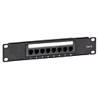 10 tum CAT6 UTP patchpanel - 8 portar