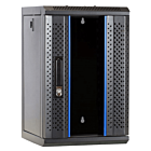 10 tum 9U serverskåp med glasdörr 312x310x486mm (BxDxH)