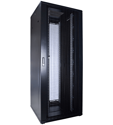 47U serverskåp med perforerad dörr 800x800x2200mm (BxDxH)