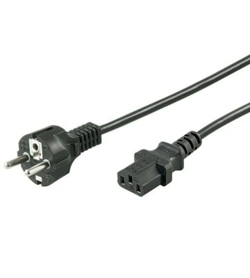 Strömkabel schuko till C13 3m svart