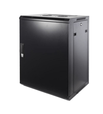 15U väggskåp med metalldörr 600x600x770mm (BxDxH)
