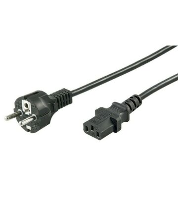 Strömkabel schuko till C13 1,50m svart