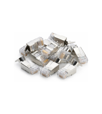 DANICOM SFTP CAT6a RJ45-kontakt - för styv kärna - 10 stycken