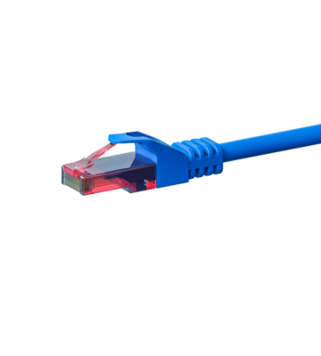UTP CAT6 patchkabel 2m blå - 100% koppar
