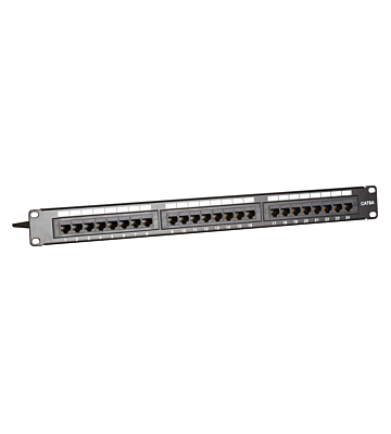 CAT6a UTP patchpanel - 24 portar