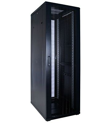 37U serverskåp med perforerad dörr 600x800x1800mm (BxDxH)