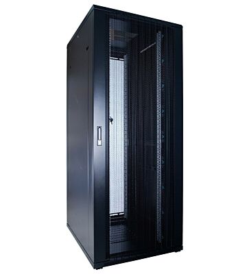 47U serverskåp med perforerad dörr 600x1000x2200mm (BxDxH)