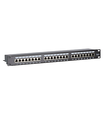 CAT6 FTP patchpanel - 24 portar