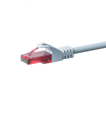 UTP CAT6 patchkabel 0,50m vit - 100% koppar