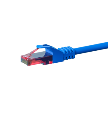 UTP CAT6 patchkabel 1m blå - 100% koppar