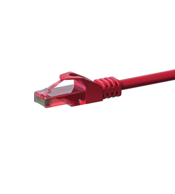 UTP CAT6 patchkabel 0,25m röd - 100% koppar