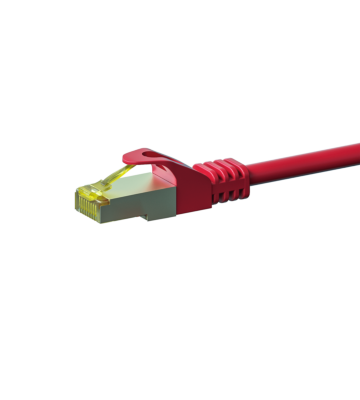 Cat7 S/FTP (PIMF) patchkabel 7,50 m röd