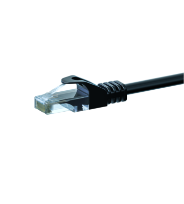 CAT6 UTP patchkabel 1m svart - CCA