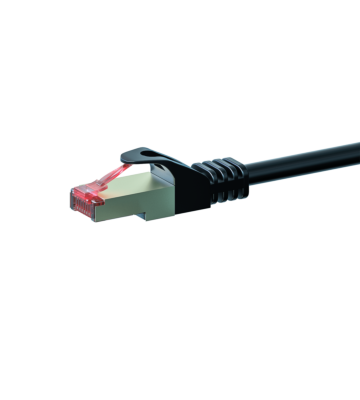 CAT6 S/FTP (PIMF) patchkabel 1m svart