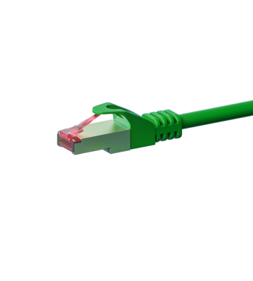 CAT6 S/FTP (PIMF) patchkabel 0,25 m grön