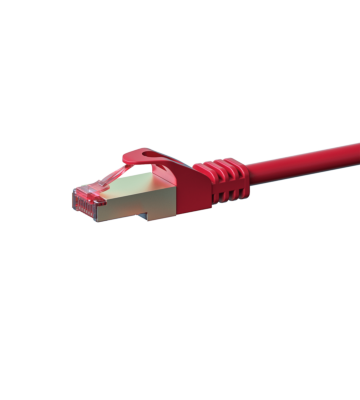 CAT6 S/FTP (PIMF) patchkabel 0,50 m röd