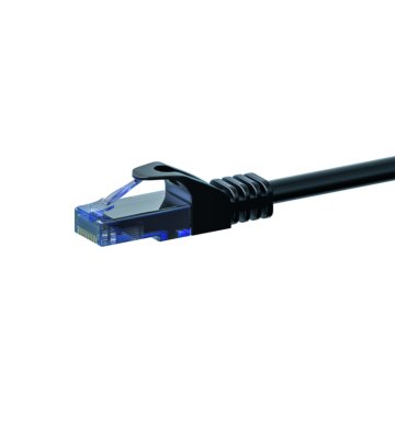 UTP CAT6a patchkabel 7,50m svart - 100% koppar