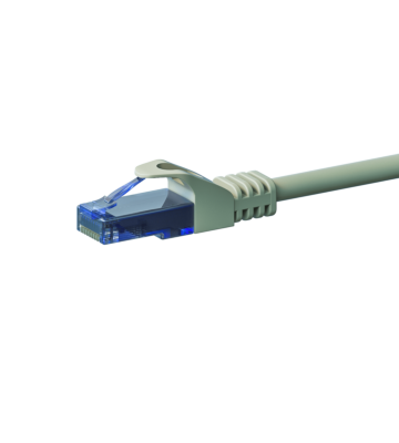 UTP CAT6a patchkabel 10m grå - 100% koppar