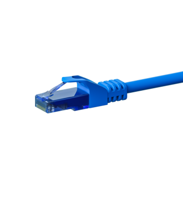 UTP CAT6a patchkabel 7,50m blå - 100% koppar