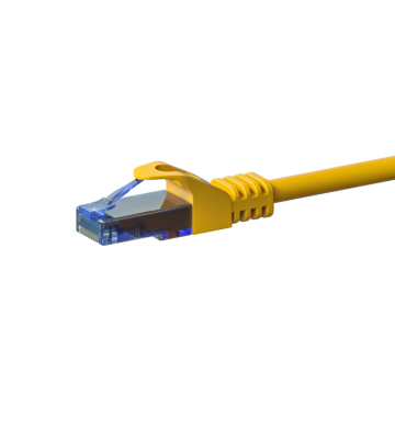 UTP CAT6a patchkabel 15m gul - 100% koppar