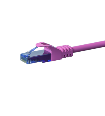 UTP CAT6a patchkabel 1,50m rosa - 100% koppar