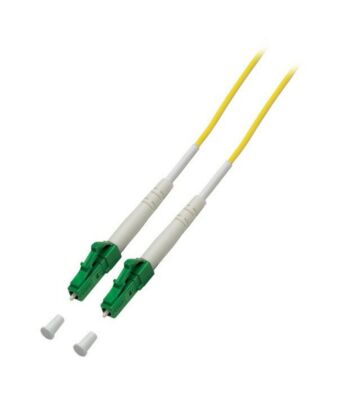 OS2 simplex fiberoptisk kabel LC/APC-LC/APC 1m