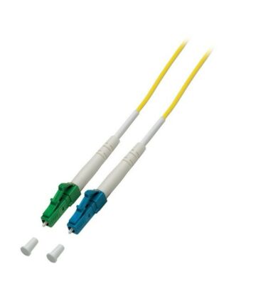 OS2 simplex fiberoptisk kabel LC/APC-LC 1m