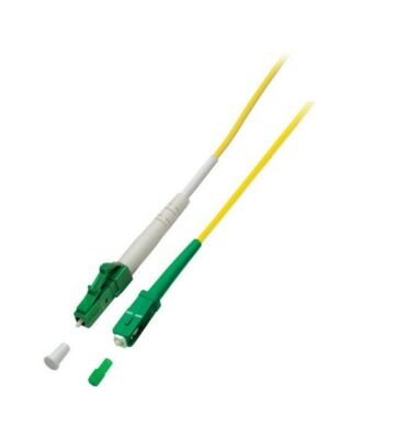 OS2 simplex fiberoptisk kabel LC/APC-SC/APC 1m