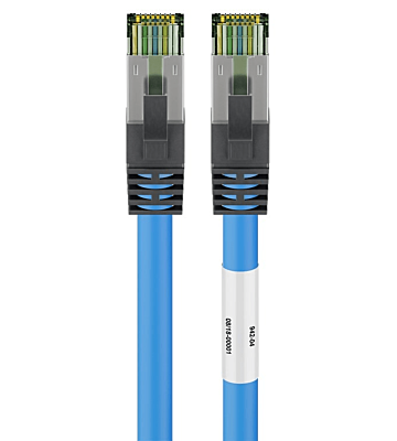 Cat8 S/FTP (PIMF) patchkabel 1m blå