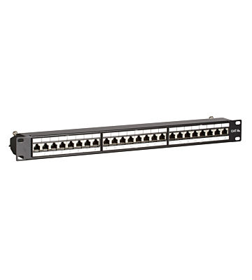 CAT6a STP patchpanel - 24 portar