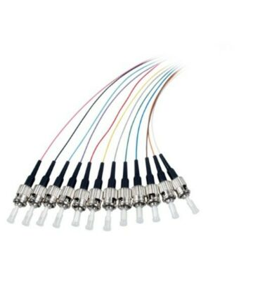 OM3 fiberoptisk pigtail färgad set ST - 12 stycken