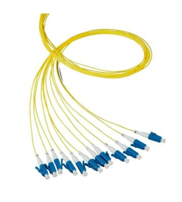 OS2 fiberoptisk pigtail gul LC/PC - 12 st