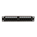 10 tum CAT6a UTP patchpanel - 12 portar