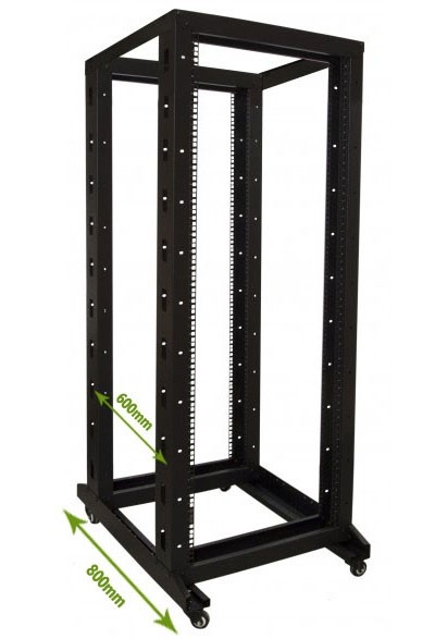 Relay Rack 32U 32U rackstativ på hjul